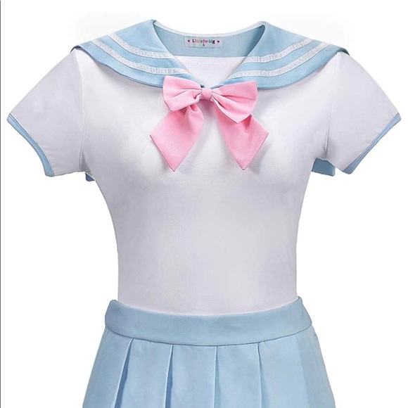 Pajama Romper Schoolgirl Onesie Skirt Set - Picture 5 of 6